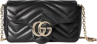 Gucci (WMNS) Gucci GG Marmont Mini shoulder bag Black Leather 841290-AAFAX-1000