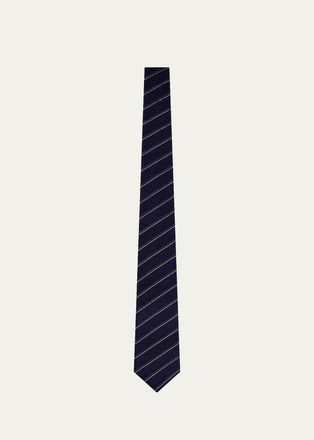 Giorgio Armani Varsity Striped Silk Tie