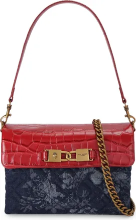 Kurt Geiger Womens Leather Kingsley Bag St - Red