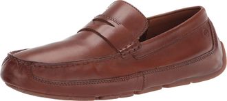 Clarks Mens Markman Way Loafer, Dark Tan Leather, 12 UK