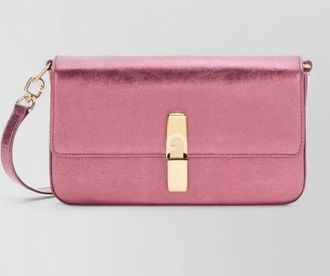 Furla metallic cross-body bag adjustable strap