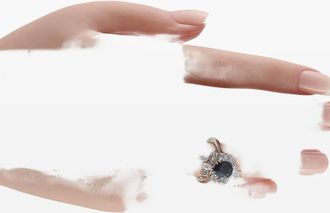 Luxury Bazaar sapphire and diamond ring - Argento