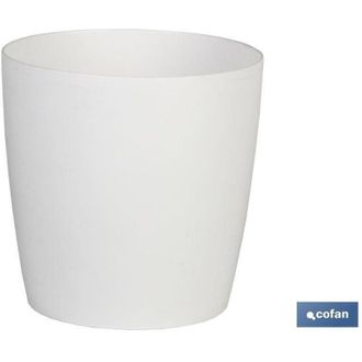 cofan Maceta Camelia Color Blanco 25x23.6cm Caja 12 Unid., La Maceta Modelo Camelia Est&aacute; Fabricada En Polipropileno De Alta Calidad Proporcionando Una Gran 