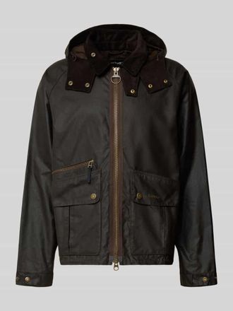 Barbour Regular Fit Parka aus gewachster Baumwolle Modell RE-ENIGNEERED in Oliv, Gr&ouml;&szlig;e XXL