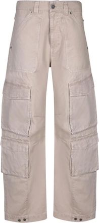 Golden Goose Loose Fit Jeans, male, Beige, M, Beige Cotton Trousers Stylish Design