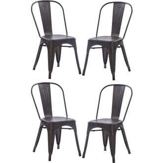 Milani Home Milani Home - agatha - sedia industrial set da 4