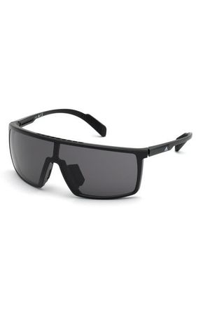 adidas 135mm Shield Sports Sunglasses in Sblk/smk at Nordstrom