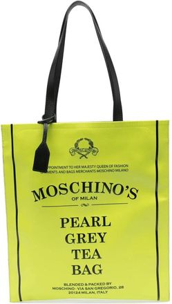 Moschino Chartreuse Groene Zachte PU Tas - Dames - Shoppers - Groen - ONE Size - Tassen