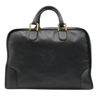 Loewe Pre-owned Amazona Boston Bag - unisex - Vintage Handtas - Zwart - ONE Size - Vintage