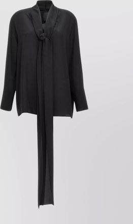 Givenchy v neck shirt tie detail