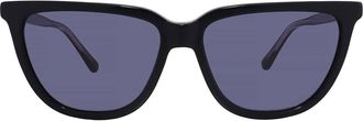 Calvin Klein Blue Grey Cat Eye Ladies Sunglasses CK24537S 001 55