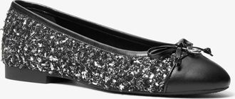 Michael Kors Piper Flex Metallic Tweed Ballet Flat