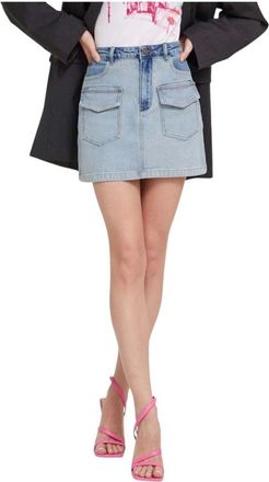 Desigual Rokken, Dames, Blauw, S, Denim, Rimini Denim Rok