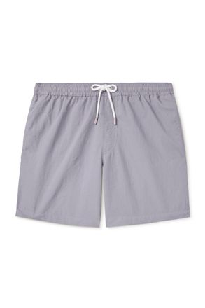 Mr P. Straight-Leg Mid-Length Garment-Dyed Swim Shorts