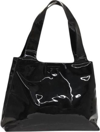 Ferragamo Tweedehands Canvas handtassen - Dames - Vintage Handtas - Zwart - ONE Size - Vintage
