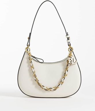 Ralph Lauren Marcy - Borsa da spalla bianca-Bianco