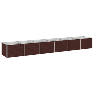 vidaXL Cama De Jard&iacute;n Elevada Marr&oacute;n 480 X 80 X 55 Cm Vidaxl