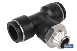 cofan Empalmes De Rosca En T Para Sistemas De Aire Comprimido Cofan 1/4 (10 Unds) 8