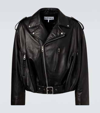 Loewe Balloon leather biker jacket