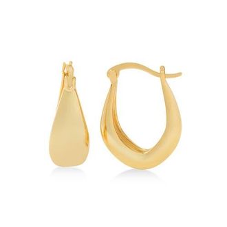 Allurez Gold Vermeil Sculptural Hoop Earrings in Yellow Gold at Nordstrom