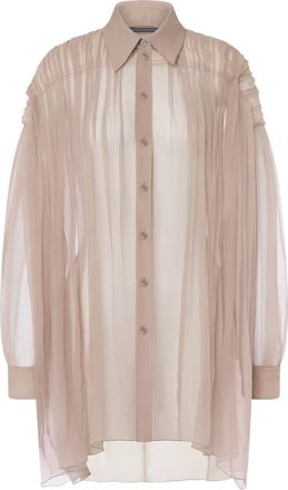 Alberta Ferretti Blusa in seta - Toni neutri