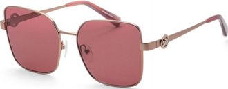 Longchamp Womens LO181S 56 738 Sunglasses - Rose Gold - One Size