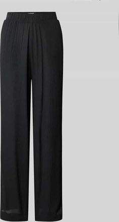 Ichi Straight Leg Stoffhose mit elastischem Bund Modell MARRAKECH in Black, Gr&ouml;&szlig;e L