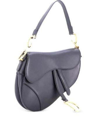 Dior Saddle Handbag Leather Medium shoulder bag - Nero