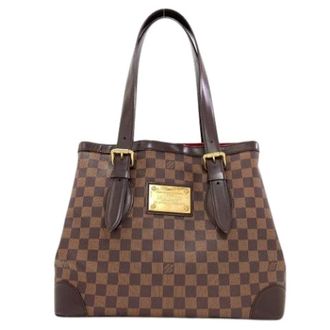 Louis Vuitton Pre-owned Tote Bags, female, Brown, Size: ONE SIZE Pre-owned Damier Canvas Tote Bag