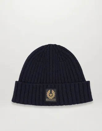 Belstaff Womens Belstaff Watch Beanie Hat - Dark Navy - Size: ONE size