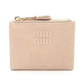 Miu Miu Pre-owned Nappa Aviator portemonnee - Dames - Vintage Accessoires - Beige - ONE Size - Leer - Vintage