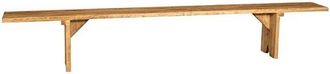 Biscottini International Banco En Madera De Cal Maciza Con Acabado Natural Made In Italy