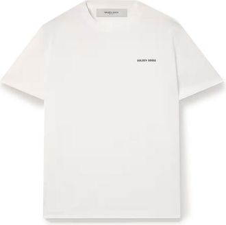 Golden Goose Journey T-Shirt With Contrast Logo Print