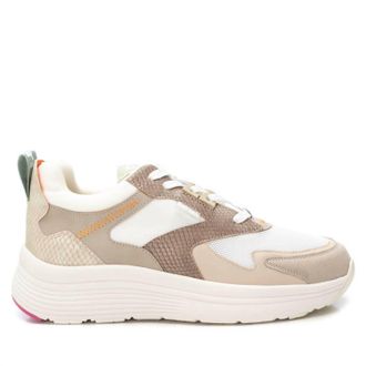 Xti Womens Casual Walking Sneakers In Beige