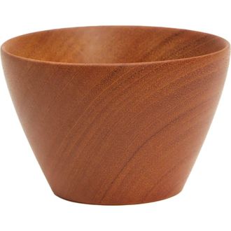 Itza Wood Mini Bowl Candleholder - Set of 2 in Mahogany at Nordstrom