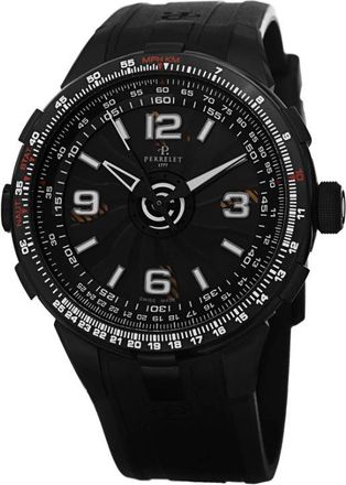 Perrelet Turbine Pilot Automatic Black Dial Mens Watch A1086/1