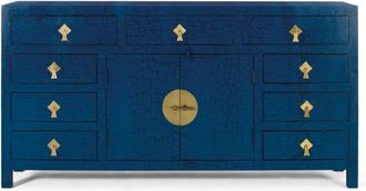 Giner&Colomer Aparador con multiples puertas y cajones azul