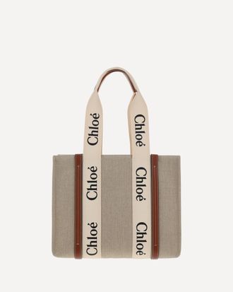 Chlo&eacute; Woody canvas Shoulder Bag Female UNI