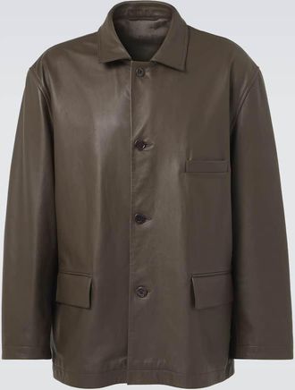 Christophe Lemaire Giacca in pelle