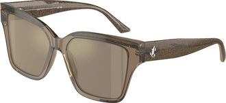 Jimmy Choo London JC5003 50405A Womens Sunglasses Brown Size 55