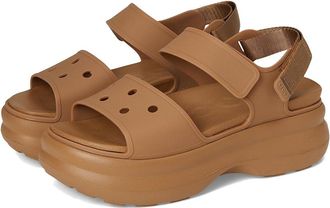 Crocs Soho Y Strap Sandals Womens Dress Sandals Sepia : 11 M, Synthetic