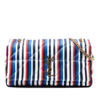 Saint Laurent Tweedekans Medium Gequilted Zijden Carre Patchwork Jamie Schoudertas