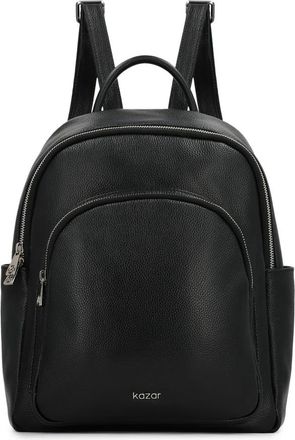 Kazar Tassen, Dames, Zwart, ONE Size, Leer, Zwarte leren rugzak