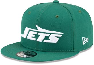 New Era NFL 9FIFTY Team Color Adjustable Snapback Hat Cap - One Size, New York Jets - Green, One Size