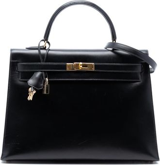 Herm&egrave;s Pre-owned Hermes Box Calf Kelly Sellier 35 Ladies VOMNORIFYZBOIE1K