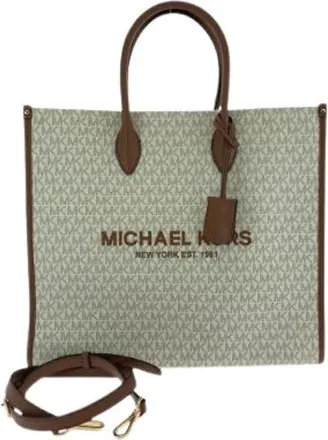 Michael Kors Pre-owned Tote Bags, female, White, Size: ONE SIZE Pre-owned Tote Bag