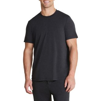 Barefoot Dreams Malibu Collection Pigment Wash Lounge T-Shirt in Black at Nordstrom, Size Small