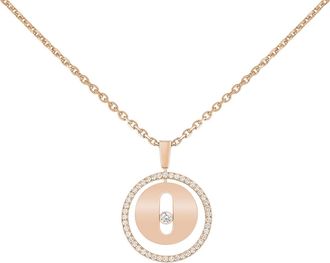 Messika Lucky Move 18k Rose Gold Diamond Necklace