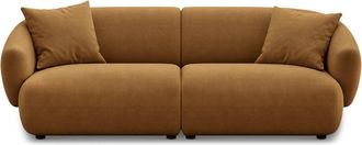 Castlery Auburn Sofa Customized, Caramel Performance Fleece, Spill Resistant, Modular for Sofas, Castlery