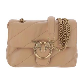 Pinko Pinko, Dames, Tassen, Bruin, Maat: ONE Size Leer